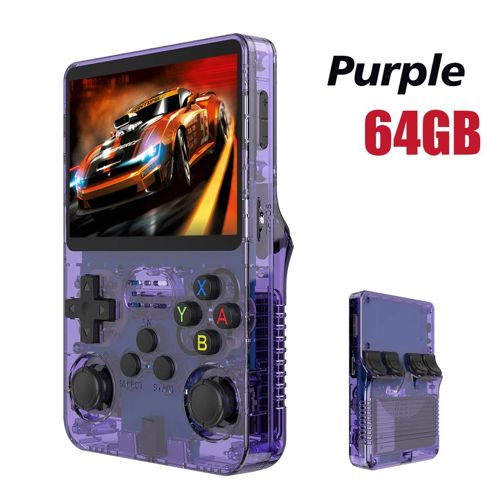 Console de jeux vidéo rétro R36S, Open Source, 128 go, système Linux, écran IPS de 3.5 pouces, lecteur vidéo de poche Portable, 64 go de jeux