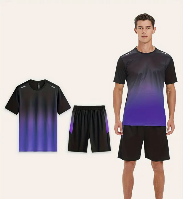 Conjunto de 2 piezas para correr y entrenamiento de baloncesto de verano para hombre