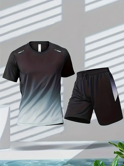 Conjunto de 2 piezas para correr y entrenamiento de baloncesto de verano para hombre