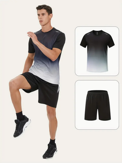 Conjunto de 2 piezas para correr y entrenamiento de baloncesto de verano para hombre