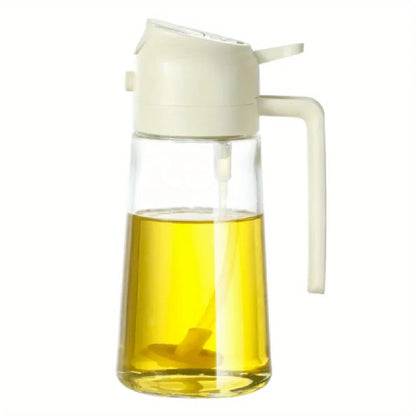 Pulverizador de aceite en aerosol de plástico 2 en 1, botella pulverizadora de aceite, dispensador de aceite, tarro de aceite, vinagrera, barbacoa, cocina, hornear, asar, Picnic, herramienta de cocina