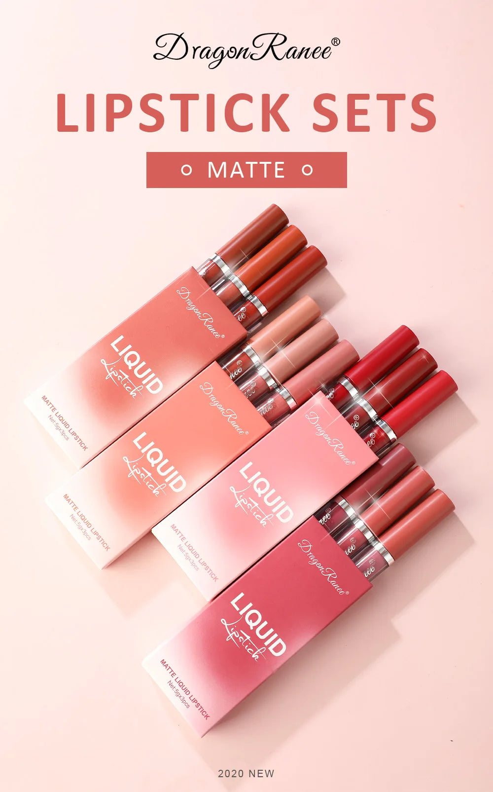 Juego de lápices labiales coreanos, maquillaje para mujeres, cosméticos de belleza, lápices labiales mate, resistentes al agua, de larga duración, el mejor tinte líquido para labios