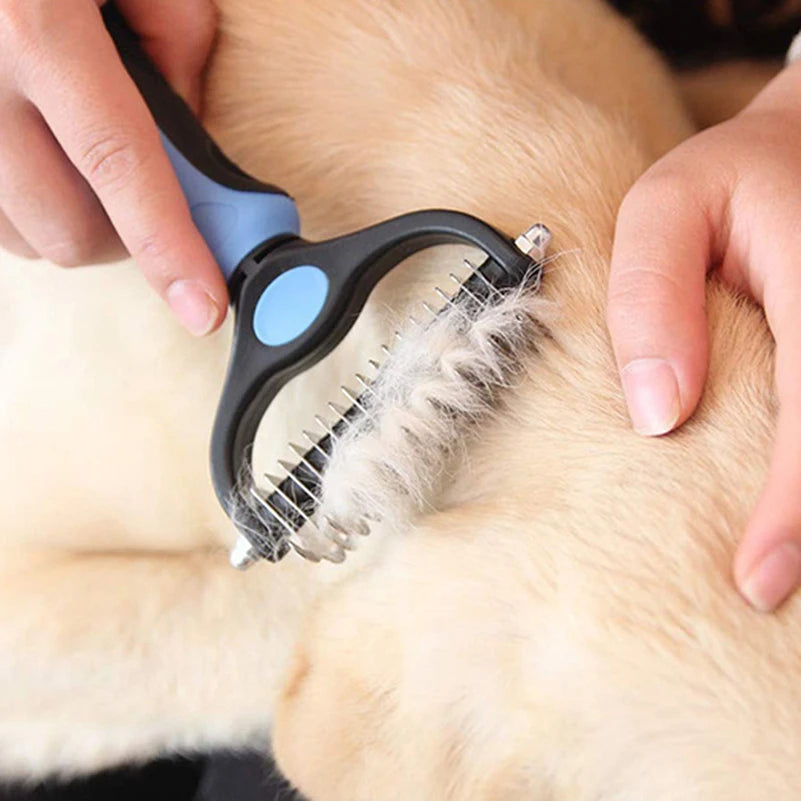 Cepillo profesional para quitar el pelo de mascotas, cortador de nudos de pelo para perros, cepillos de Peine para cachorros y gatos, suministros para el cuidado de perros