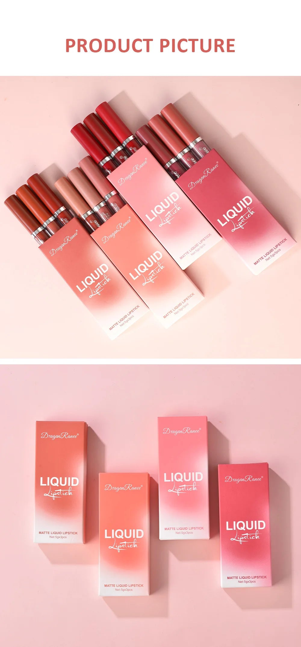 Juego de lápices labiales coreanos, maquillaje para mujeres, cosméticos de belleza, lápices labiales mate, resistentes al agua, de larga duración, el mejor tinte líquido para labios