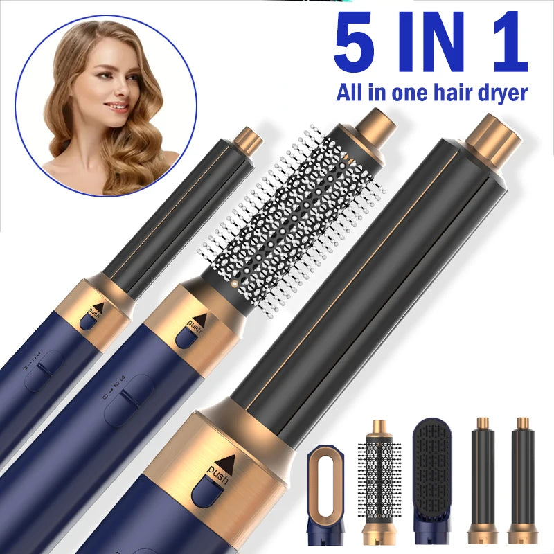 Sèche-cheveux 5 en 1, ensemble de peignes chauds, fer à friser professionnel, lisseur, outil de coiffure pour Dyson Airwrap, sèche-cheveux domestique