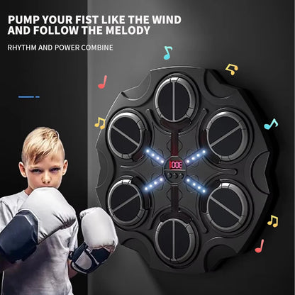 Bluetooth música boxeo objetivo hogar montado en la pared niños adultos velocidad entrenador Hit Fitness entretenimiento máquina de boxeo