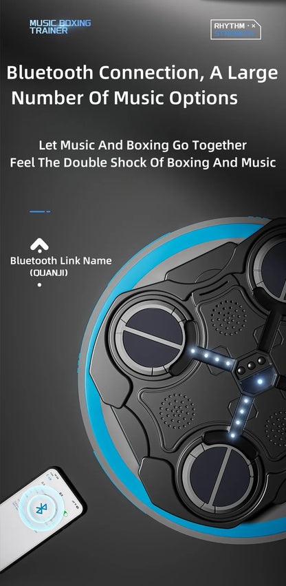 Bluetooth música boxeo objetivo hogar montado en la pared niños adultos velocidad entrenador Hit Fitness entretenimiento máquina de boxeo