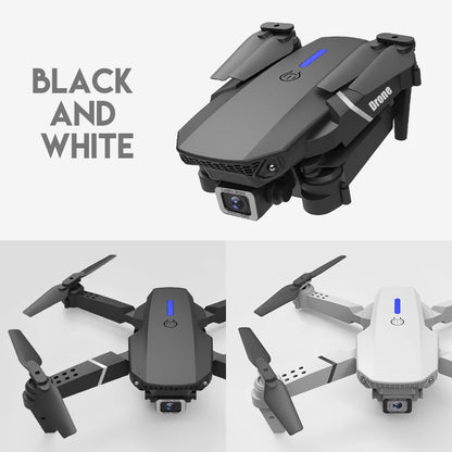 2024 E88Pro RC Drone 4K profesional con cámara HD gran angular 1080P helicóptero plegable WIFI FPV altura Hold juguete de regalo