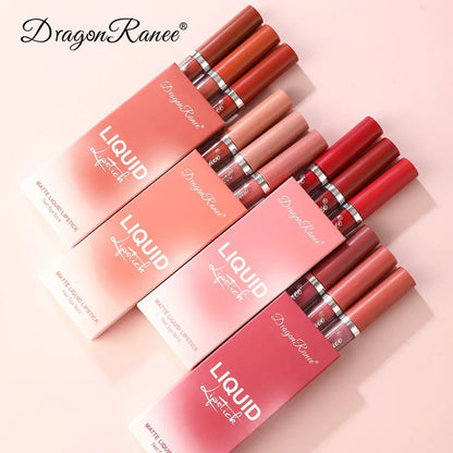 Juego de lápices labiales coreanos, maquillaje para mujeres, cosméticos de belleza, lápices labiales mate, resistentes al agua, de larga duración, el mejor tinte líquido para labios