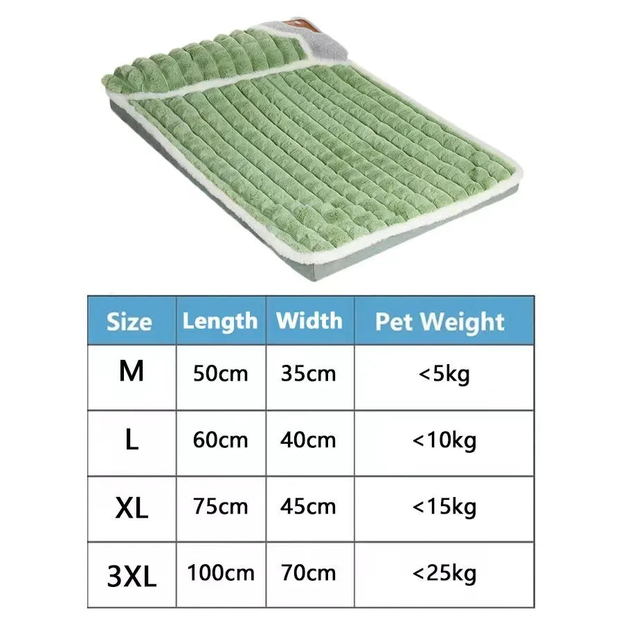 Lit pour chien lavable en Machine, coussin orthopédique amovible pour chiot, oreiller d'hiver en mousse à mémoire de forme pour chiens et chats de petite, moyenne et grande taille