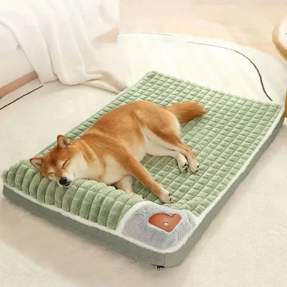 Lit pour chien lavable en Machine, coussin orthopédique amovible pour chiot, oreiller d'hiver en mousse à mémoire de forme pour chiens et chats de petite, moyenne et grande taille