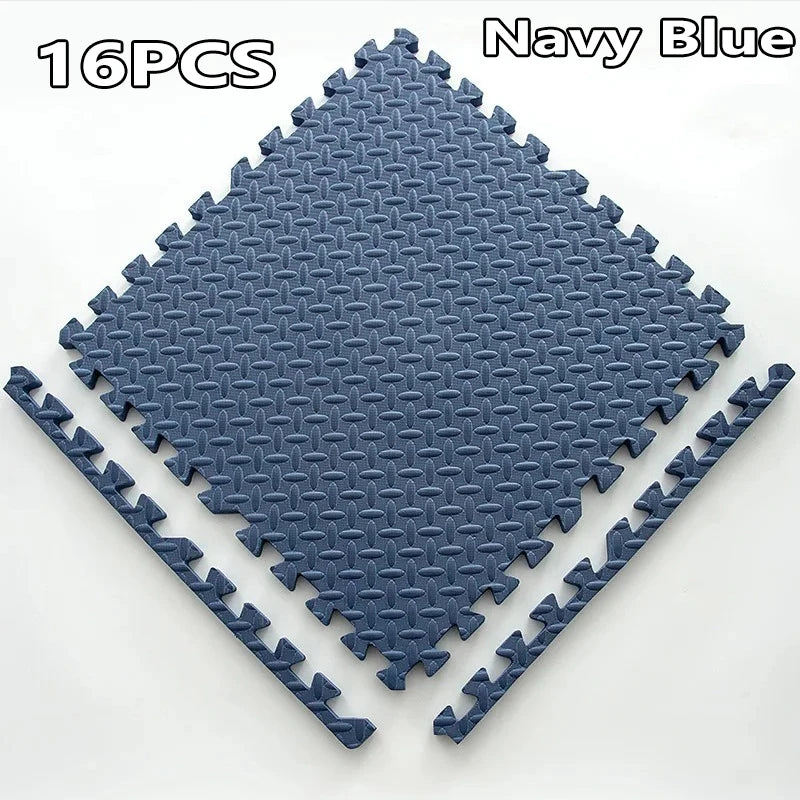 1-16 Uds. Alfombrillas de protección para gimnasio deportivo de 30x30cm, alfombrillas de grano de hoja de EVA para Yoga, alfombras de empalme antideslizantes para Fitness, entrenamiento grueso para sala de choque