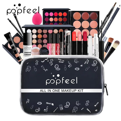 POPFEEL All In One Makeup Kit for Women Full Kit Set, All in One Makeup Sets Include Eyebrow Eyeliner Eyeshadow