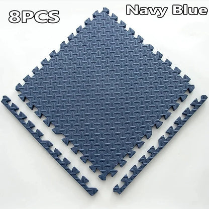 1-16 Uds. Alfombrillas de protección para gimnasio deportivo de 30x30cm, alfombrillas de grano de hoja de EVA para Yoga, alfombras de empalme antideslizantes para Fitness, entrenamiento grueso para sala de choque