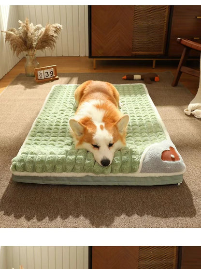 Lit pour chien lavable en Machine, coussin orthopédique amovible pour chiot, oreiller d'hiver en mousse à mémoire de forme pour chiens et chats de petite, moyenne et grande taille