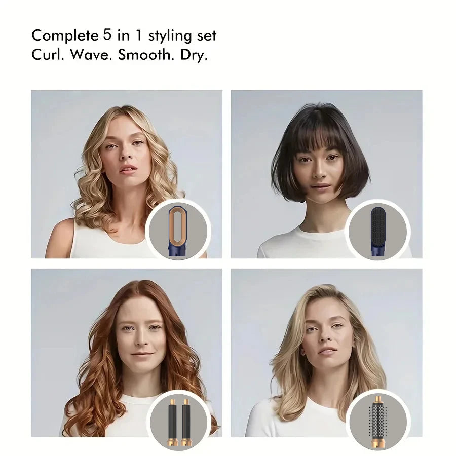 Sèche-cheveux 5 en 1, ensemble de peignes chauds, fer à friser professionnel, lisseur, outil de coiffure pour Dyson Airwrap, sèche-cheveux domestique