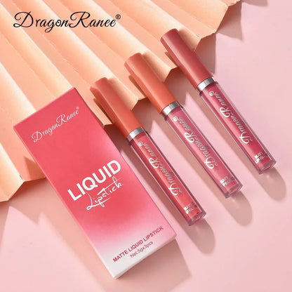 Juego de lápices labiales coreanos, maquillaje para mujeres, cosméticos de belleza, lápices labiales mate, resistentes al agua, de larga duración, el mejor tinte líquido para labios