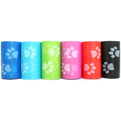 120 rollos Bolsa para popó para perros limpieza al aire libre Bolsa para popó limpieza al aire libre suministros para mascotas para perros 15 bolsas/rollo bolsa de basura de repuesto suministros para mascotas