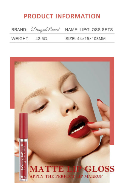 Juego de lápices labiales coreanos, maquillaje para mujeres, cosméticos de belleza, lápices labiales mate, resistentes al agua, de larga duración, el mejor tinte líquido para labios