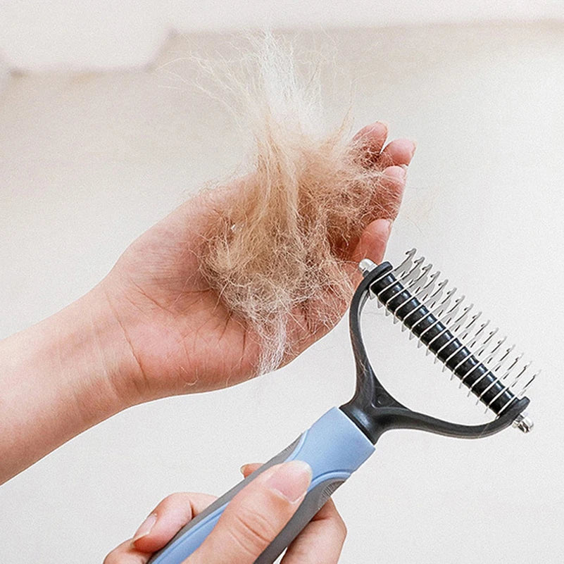 Cepillo profesional para quitar el pelo de mascotas, cortador de nudos de pelo para perros, cepillos de Peine para cachorros y gatos, suministros para el cuidado de perros